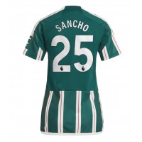 Koszulka piłkarska Manchester United Jadon Sancho #25 Strój wyjazdowy dla kobiety 2023-24 tanio Krótki Rękaw